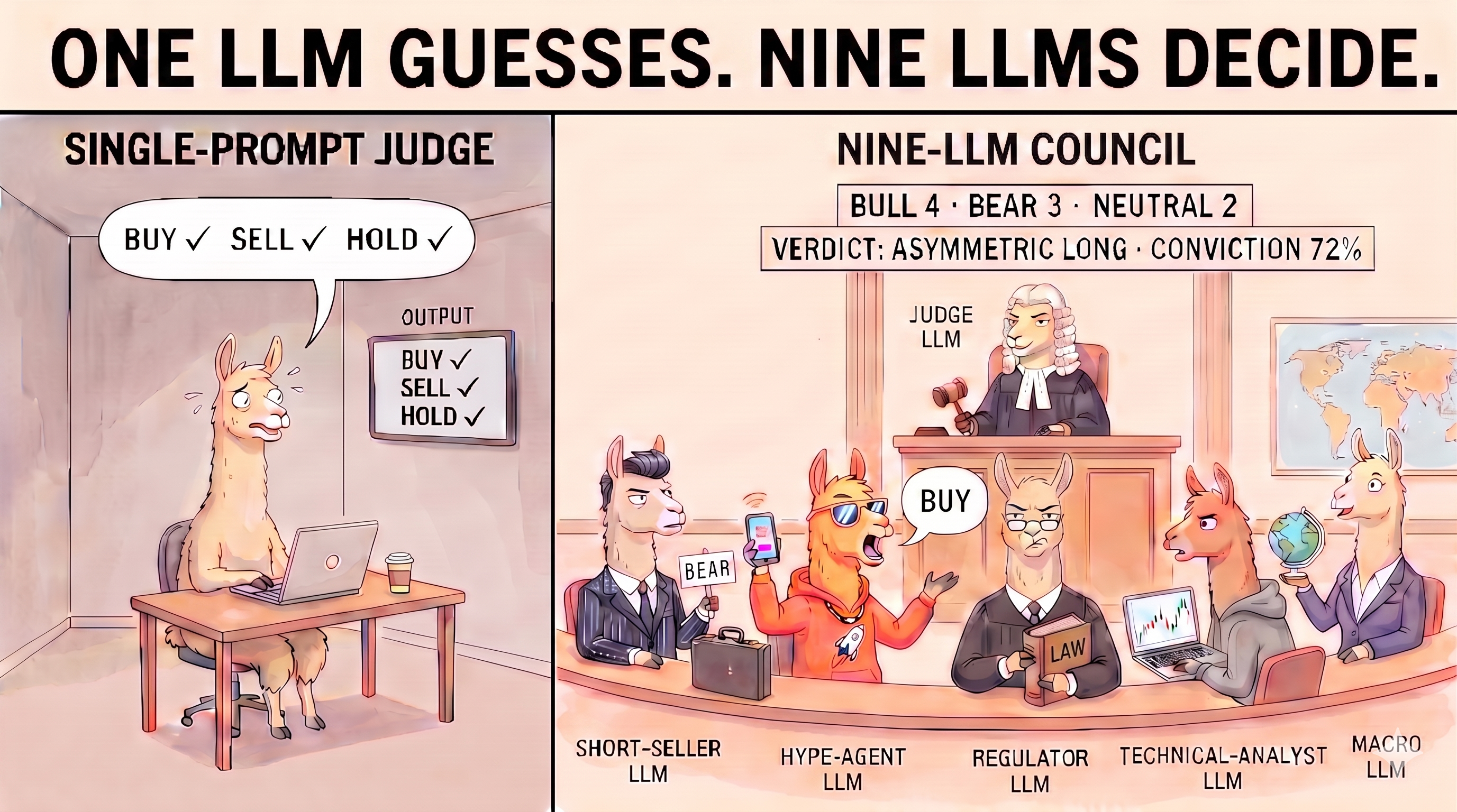 The Council Pattern: Decisive Verdicts from Disagreeing LLMs
